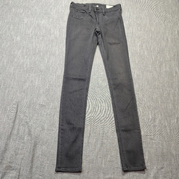 Rag And Bone Jean Leggings Size 27 Charcoal Gray Stretch - Picture 1 of 12